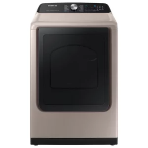 Samsung 7.4 cu. ft. Smart Electric Dryer with Steam Sanitize in Champagne