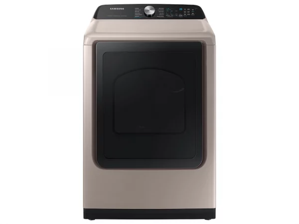 Samsung 7.4 cu. ft. Smart Electric Dryer with Steam Sanitize in Champagne