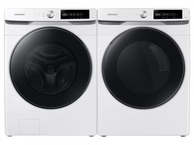 Samsung Smart Dial Washer and Gas Dryer Package in White